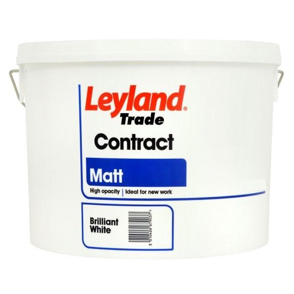 Leyland Contract Matt White 10ltr