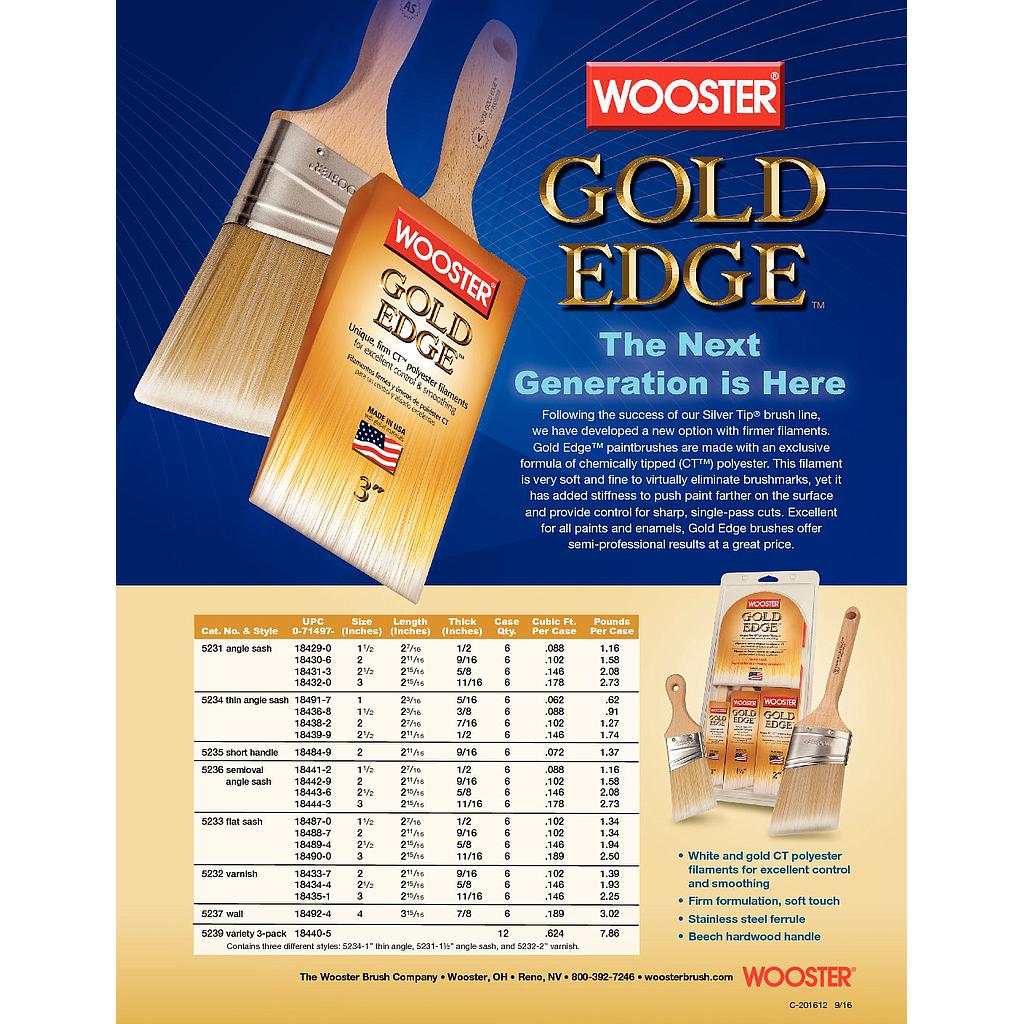 Wooster Gold Edge brush 3&quot;