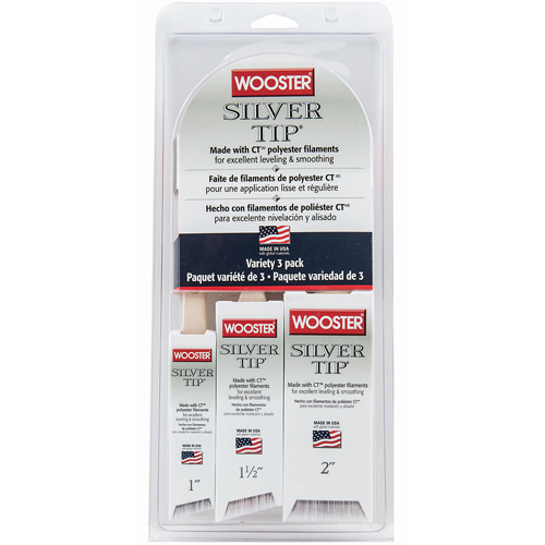 Wooster Silver Tip Brush set 3 pack