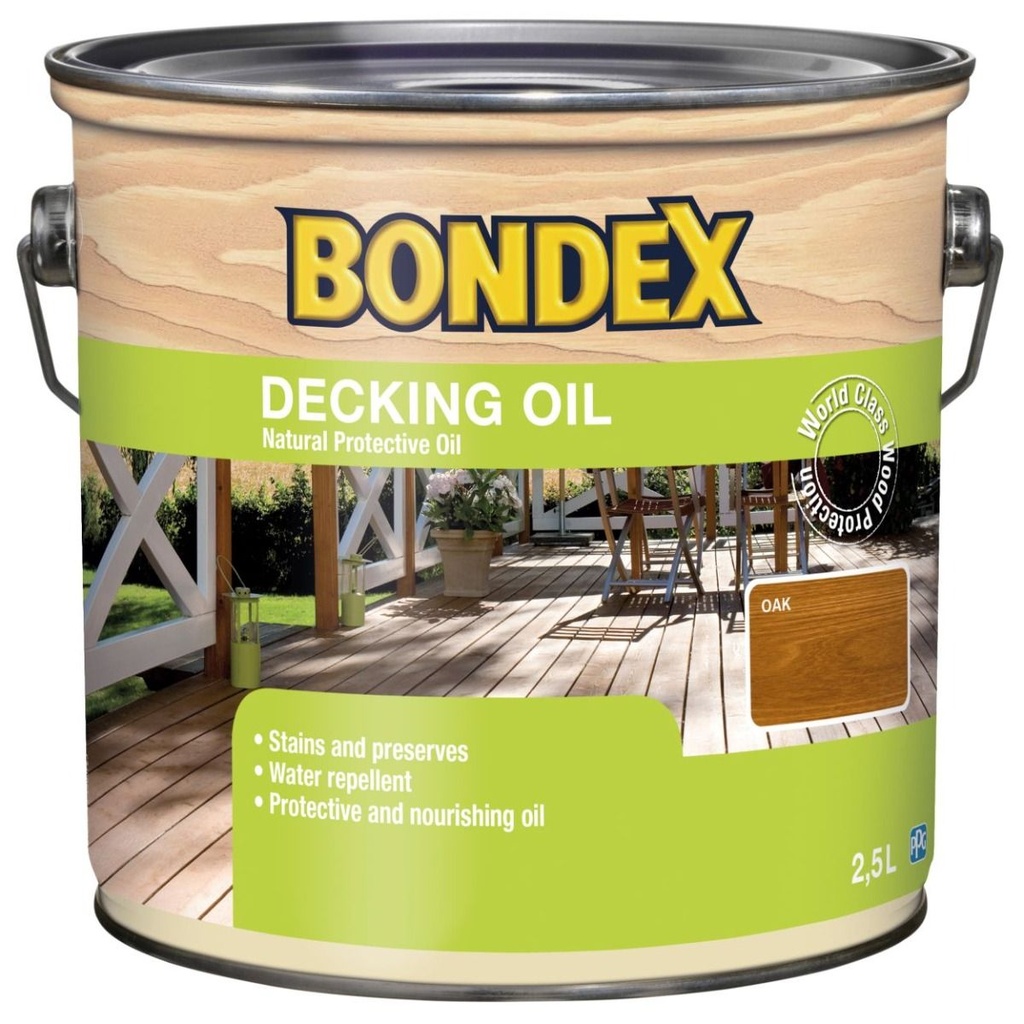 Bondex Deck Oil Oak 2.5ltr